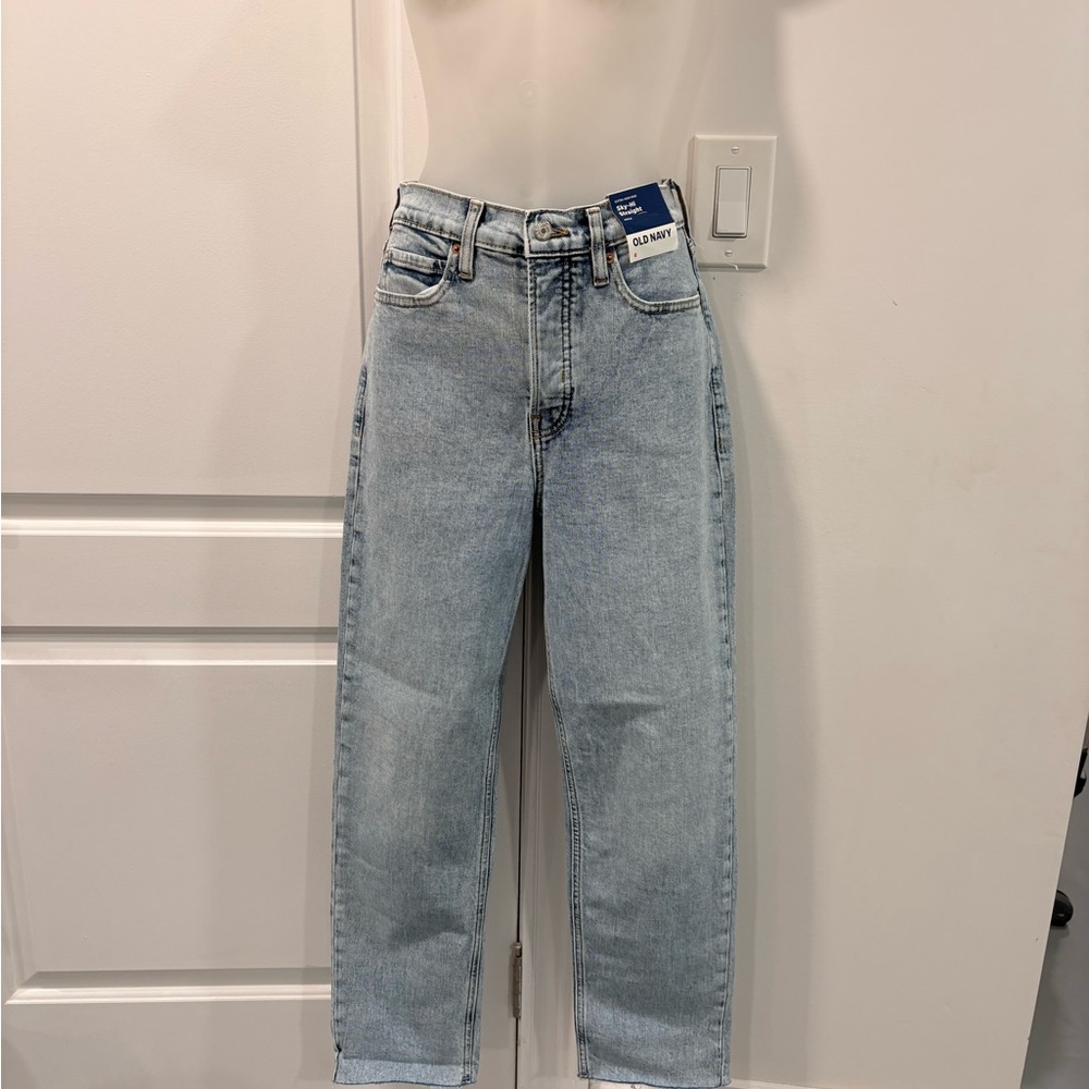 Old Navy Blue Relaxed Jeans High-Rise Vintage Style
